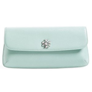 Tory Burch 'Slim Diana' Leather Flap Clutch On Sale @ Nordstrom