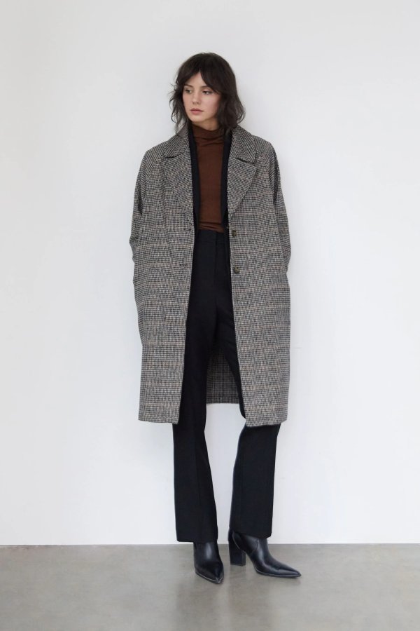 HOUNDSTOOTH COAT $68 Winter Sale: Up to 50% Off. Prices as marked. OW-7503-W Black Houndstooth;Chocolate Brown Check;Gingerbread Houndstooth OW-7503-W $98 $68.00