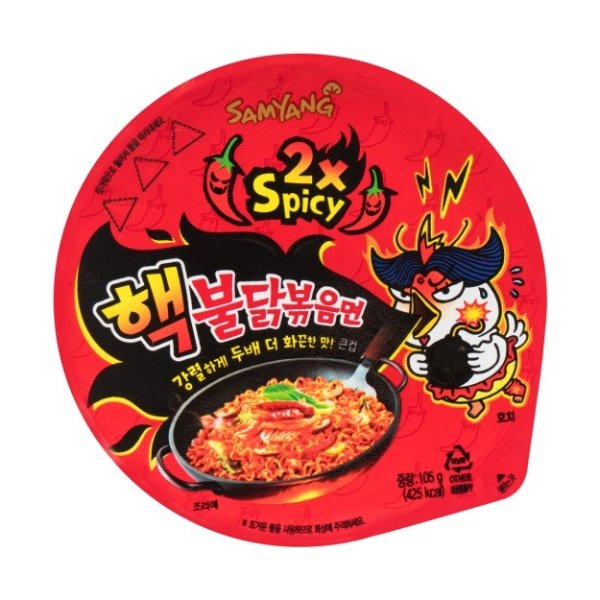 SAMYANG 2x Spicy Hot Chicken Flavor Ramen Big Bowl 105g