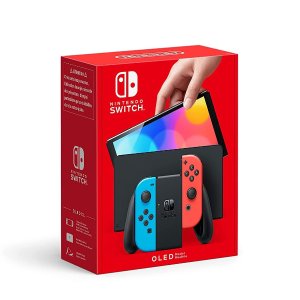 Nintendo Switch OLED 红蓝/黑白 配色 UK行货