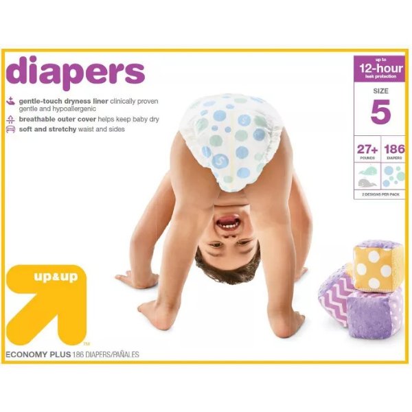 Diapers Economy Plus Pack - (Select Size) - Up&Up™