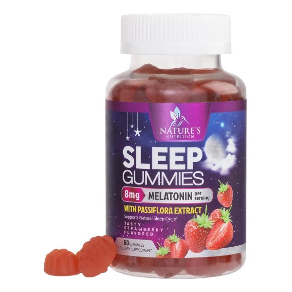 Nature's Nutrition Melatonin Sleeping Gummies 60 Gummies