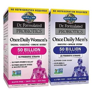 Garden of Life Probiotic Bundle: Dr. Formulated Once Daily Women’s & Men's Probiotics
