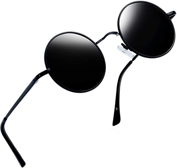 Polarized Lennon Round Sunglasses Women Men Circle Hippie Sun Glasses