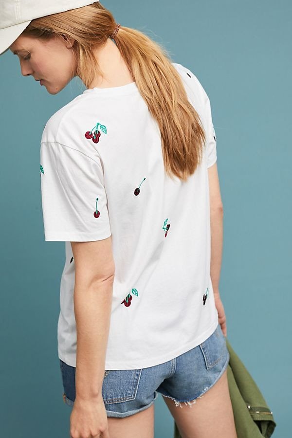 樱桃刺绣T恤