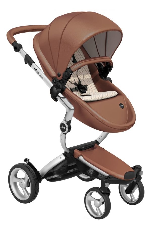 Xari Aluminum Chassis Stroller with Reversible Reclining Seat & Carrycot