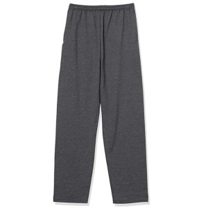 Hanes Men's EcoSmart Open Leg Fleece Pant with Pockets