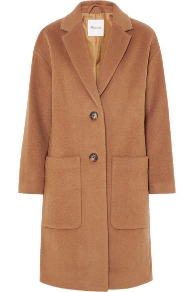 Monsieur wool-blend felt coat