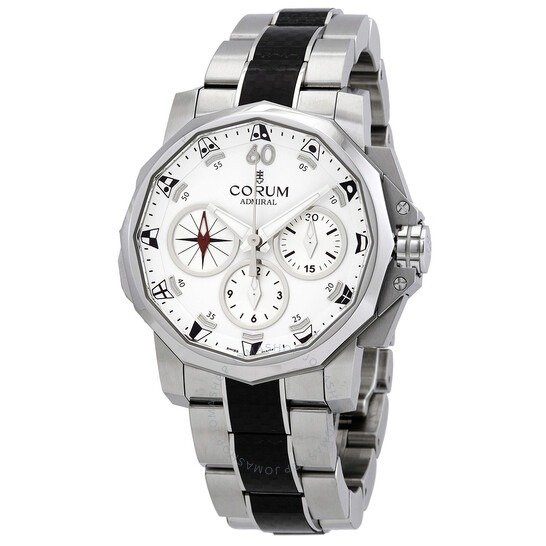 Admiral's Cup Split Seconds White Chronograph Automatic Men's Watch A986/04106