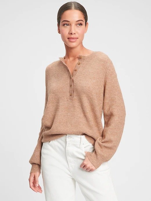 ForeverSoft Henley Sweater