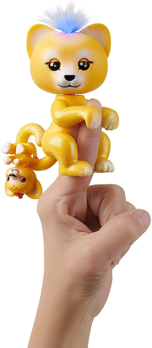 Fingerlings Light-Up Baby Lion and Mini - Sam and Leo - Interactive Toy