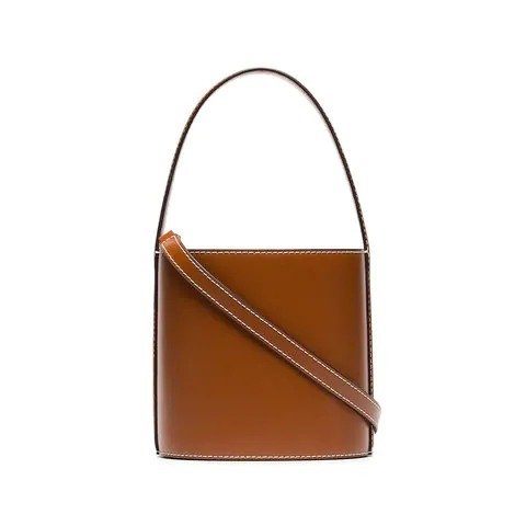 brown Bisset leather bucket bag