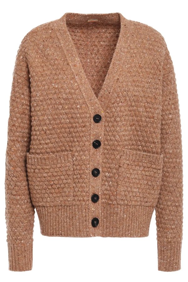 Donegal wool and cashmere-blend cardigan