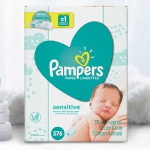 Pampers 婴幼儿湿巾，敏感肌也适用，多款可选