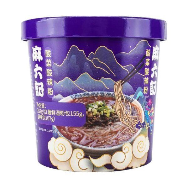 Maluji pickled Chinese cabbage Hot and Sour Noodles 262g