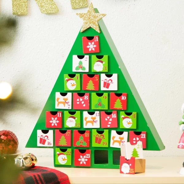 Wooden Tree Count Down Calendar with DrawerWooden Tree Count Down Calendar with DrawerRatings & ReviewsQuestions & AnswersShipping & ReturnsMore to Explore