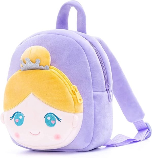 Toddler backpack Girls Gift Kids Soft Plush Bag Purple Ballet Age 2+