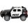 12V Kids Police Ride-On SUV Car w/ 2 Speeds, Lights, AUX, Sirens - Black