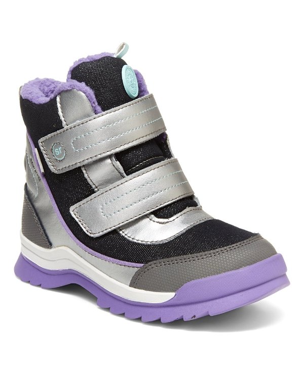 Silver Everest Leather Boot - Girls