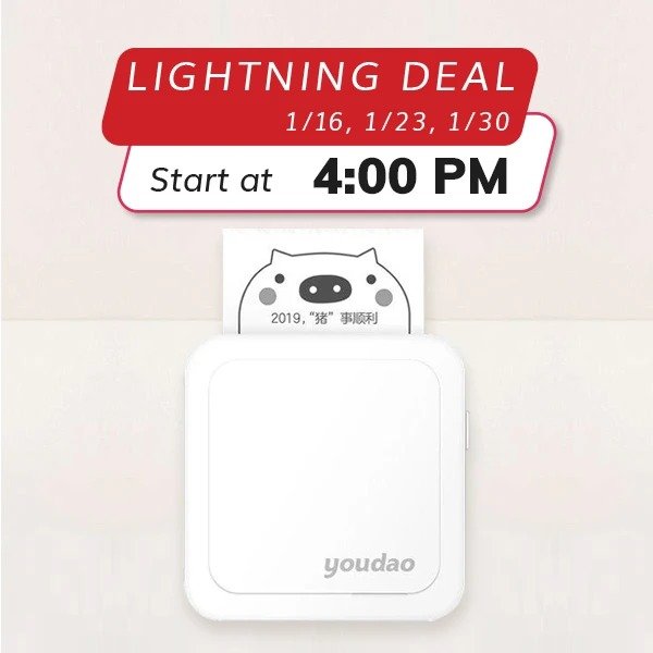Portable Pocket Printer GT1 (Lightning Deal)