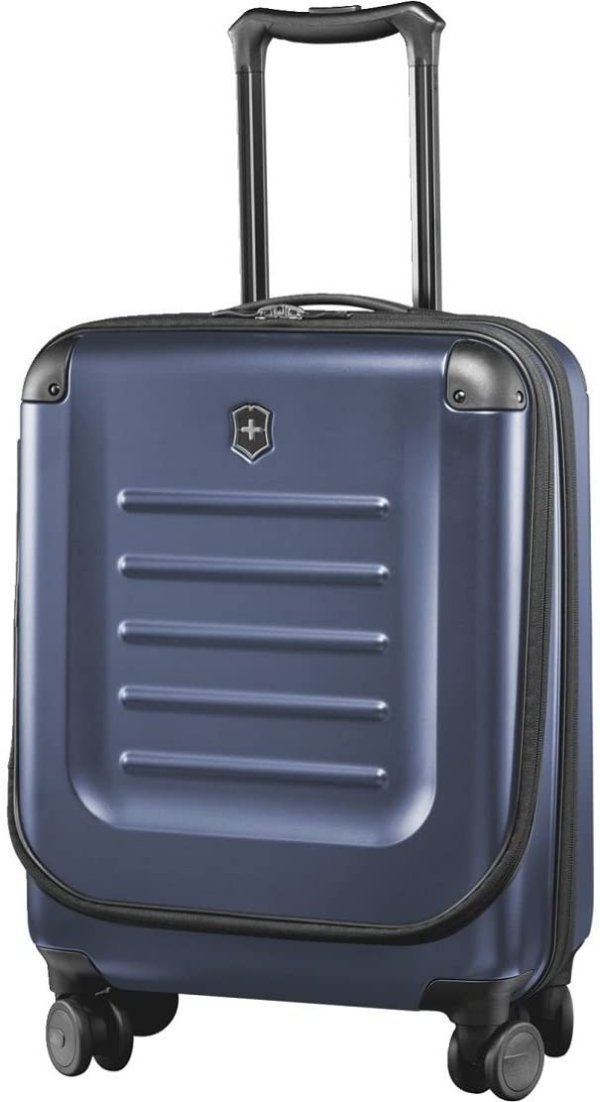Spectra 2.0 Hardside Spinner Suitcase, Navy, Expandable Carry-On, Global (21.7")