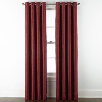 JCPenney Home Malone Blackout Grommet-Top Single Curtain Panel