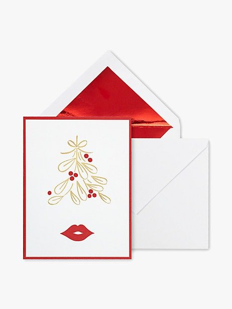 mistletoe holiday card set