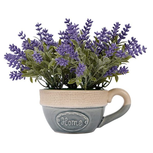 Artificial Lavender Plant in Pot