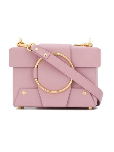 Pink Asher leather box bag