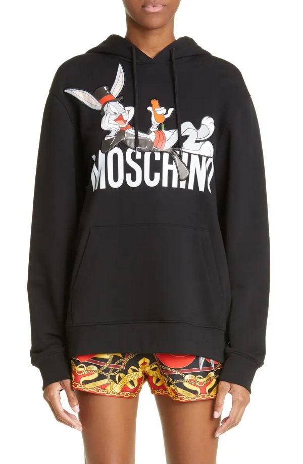 Bugs Bunny Cotton Graphic Hoodie