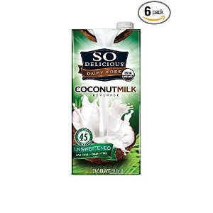 So Delicious Dairy Free - Organic Coconut Milk Beverage Organic Unsweetened, 32-Ounce (Pack of 6)