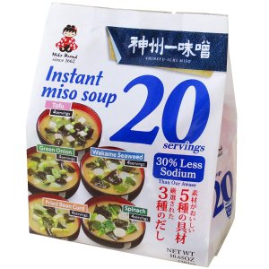 Miko Brand Instant Miso Soup Variety Pack-30% Less Sodium, 10.65 Ounce
