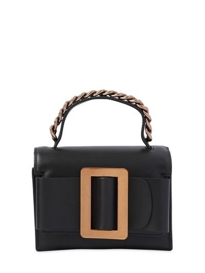 FRED LEATHER BAG W/ CHAIN DETAIL