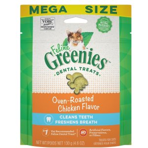 Greenies 猫咪洁牙零食热卖 鸡肉味仅$1.62