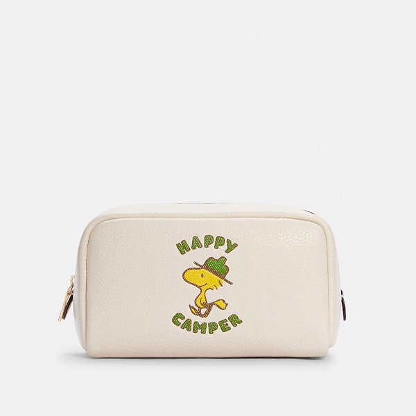 X Peanuts Small Boxy Cosmetic Case With Woodstock
