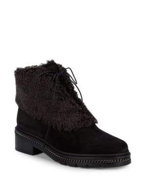 Keepwarm Shearling, Faux Fur & Suede Ankle Boots