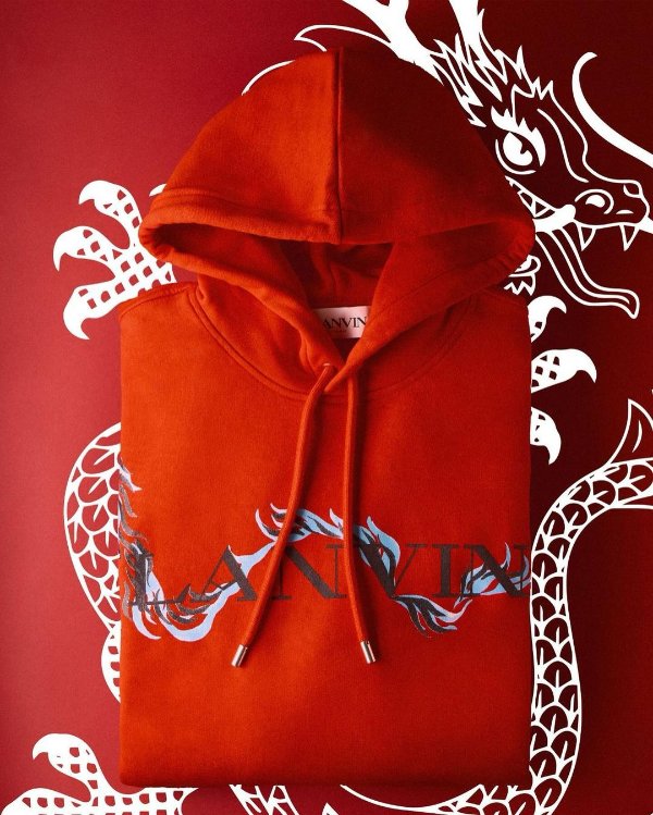 Chinese New Year oversized cotton hoodie