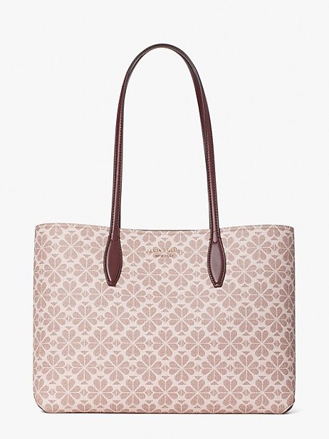 spade flower coated canvas all day large tote