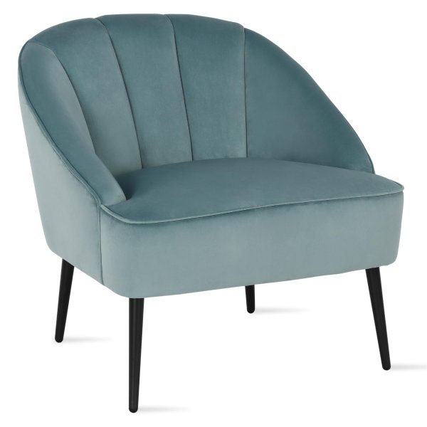 Jaxson Channel Back Accent Chair for Living Room, Blue