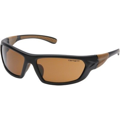 Carbondale Safety Sunglasses — Sandstone Bronze Lenses, Black/Tan Frames, Model# CHB218D