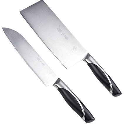 【自营】张小泉锋逸厨房菜刀2件套铸钢刀柄不锈钢切片小水果刀