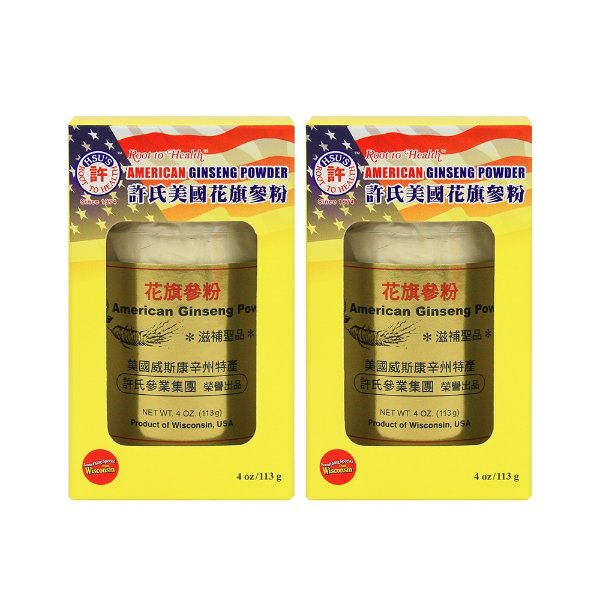 Cultivated American Ginseng Powder 4oz Set of 2