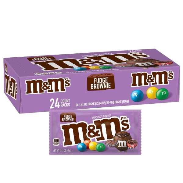 M&M'S 布朗尼蛋糕口味巧克力豆 1.41oz 24包