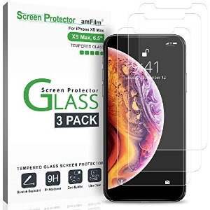 amFilm iPhone Xs / 8 Plus / 8 Glass Screen Protectors