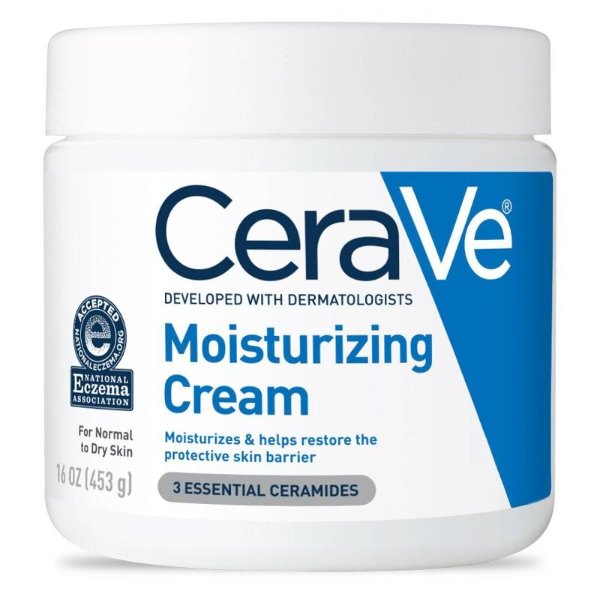 Moisturizing Cream, Face and Body Moisturizer for Dry Skin with Hyaluronic Acid and Ceramides - 16 fl oz