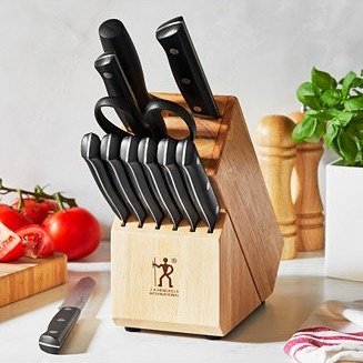Dynamic Cutlery & Natural Wood Block 12-Pc. Set