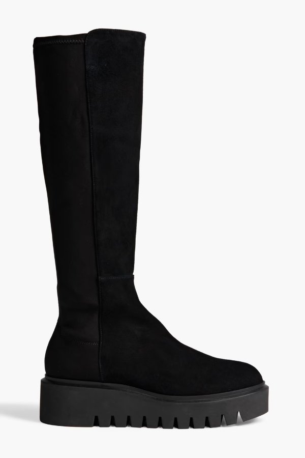 Chalet suede and neoprene boots