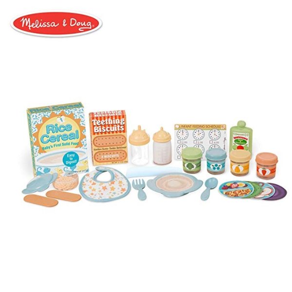 Mine to Love Mealtime Play Set (Doll Feeding Accessories, 24 Pieces)