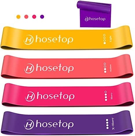 Hosetop Resistance Loop Exercise Bands Set of 5