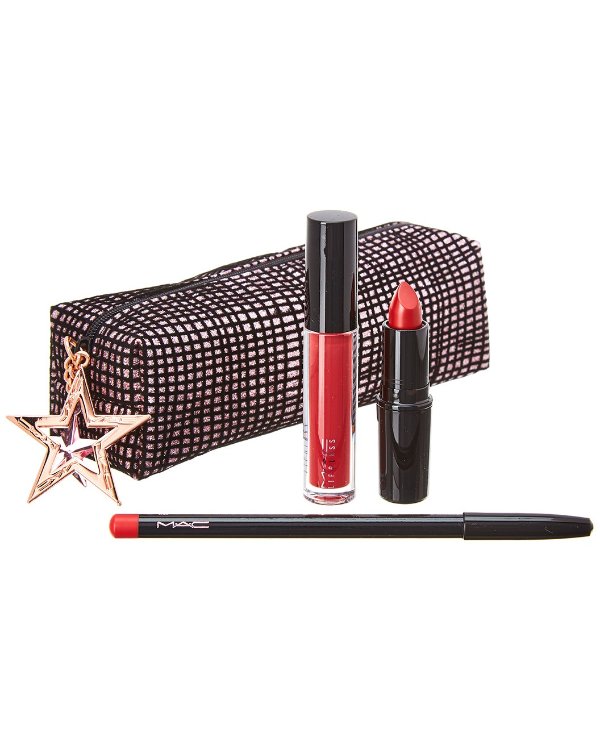 M·A·C Cosmetics Red Starlit Lip Bag